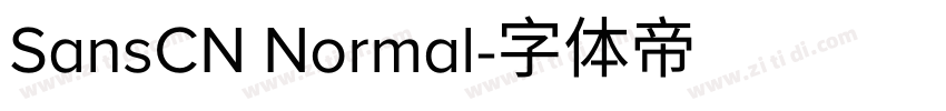 SansCN Normal字体转换